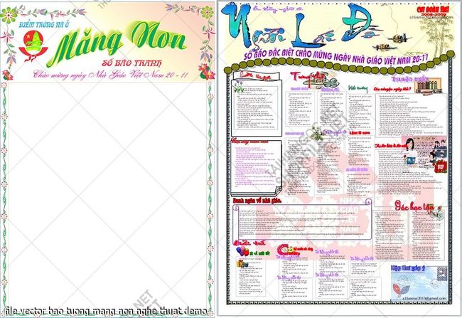 file vector bao tuong mang non nghe thuat